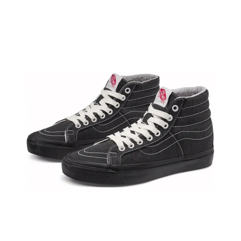 Vans Vault Og SK8 HI Lx In Black Herringbone-2