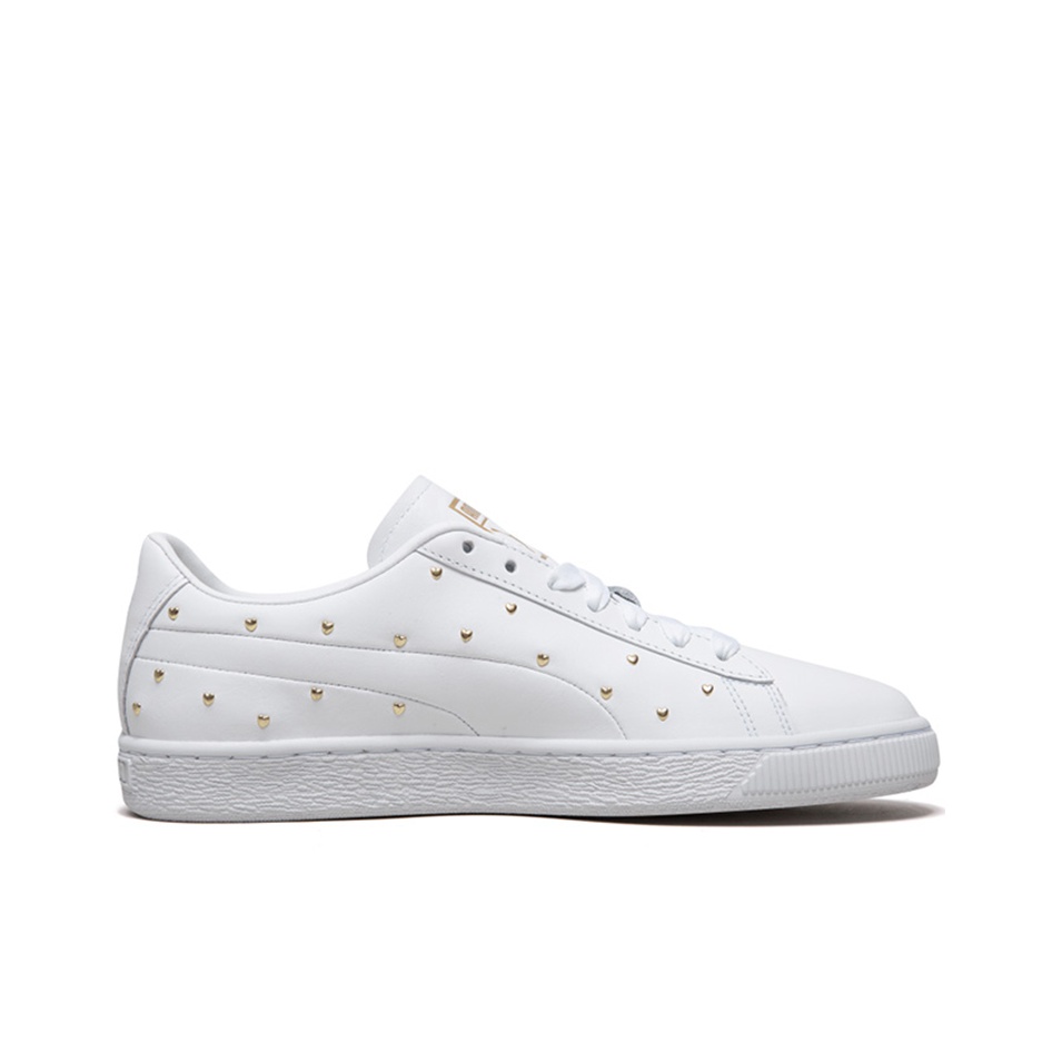 PUMA Basket Studs White Women s