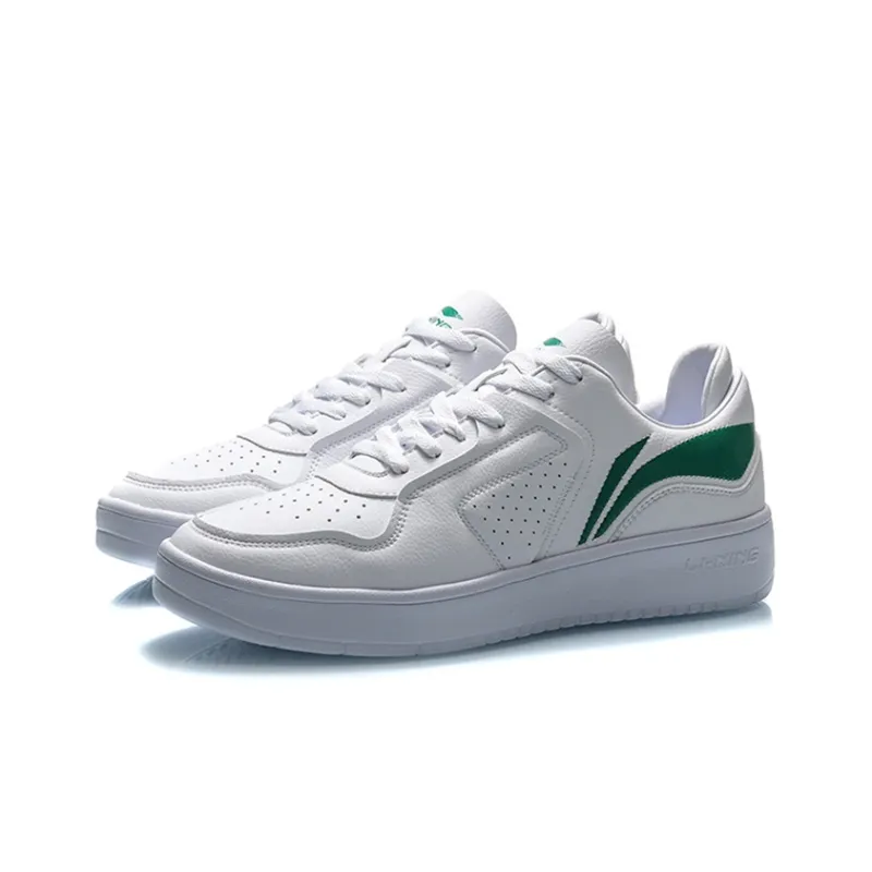 LiNing Slip Resistant, Abrasion Resistant, Lightweight Low Top Skateboard Shoes Men's White-2