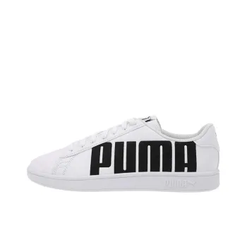 PUMA Smash V2 Bold 2.0 Wear-resistant And Lightweight Low-Top Skateboard Shoes Men's White Black