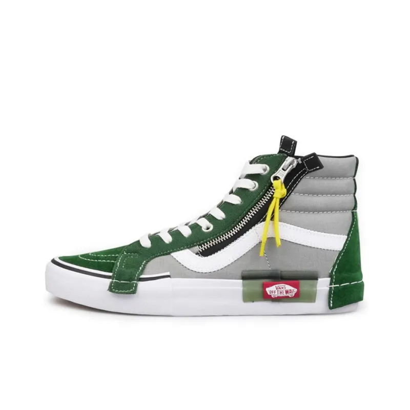 Vans Florals SK8 HI Reissue Cap Shoes Green-0