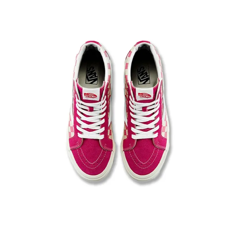 Vans Style 38 Checkerboard Pink/White-3