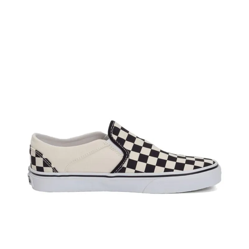 Vans Asher Checkerboard Black White Women's-1