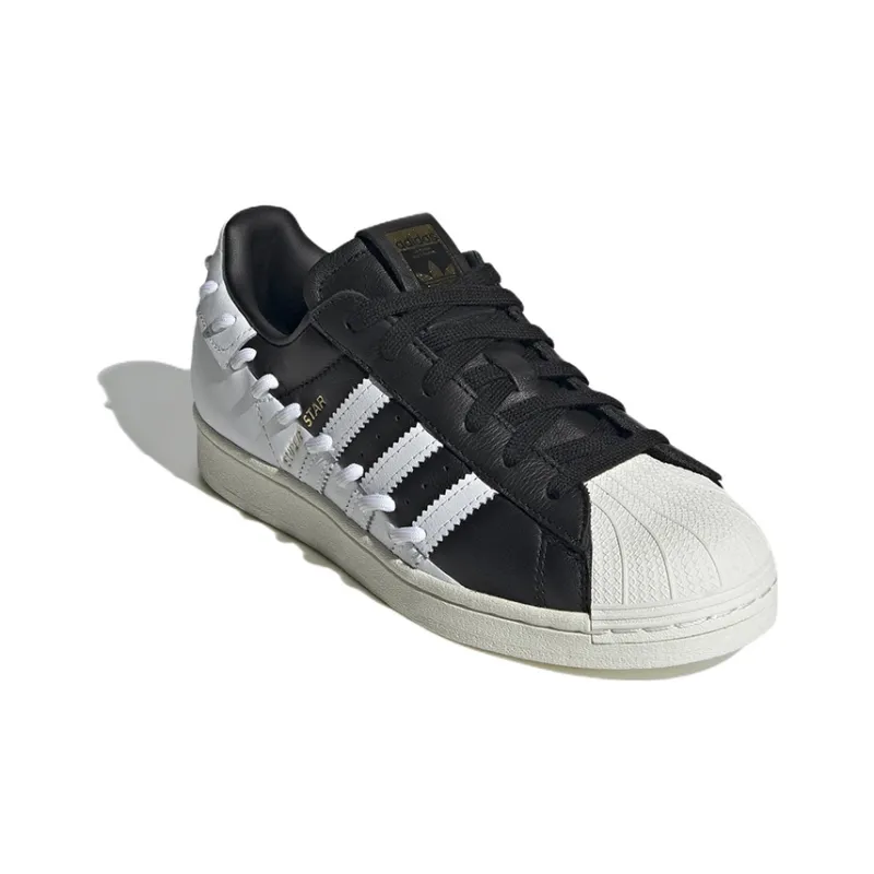 Adidas Originals Superstar 'Stitched Black White' Women's-2