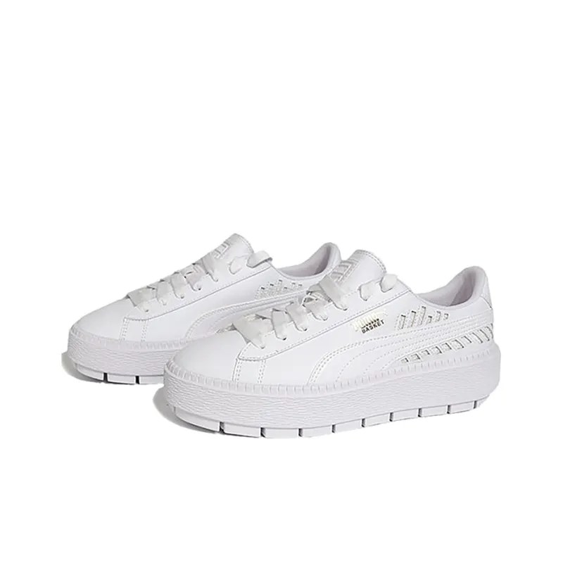PUMA Platform Trace Metallic C Sneakers White Women's-2
