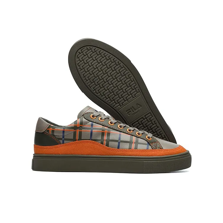 FILA Skate Shoes 'Gray Orange' Women's-4