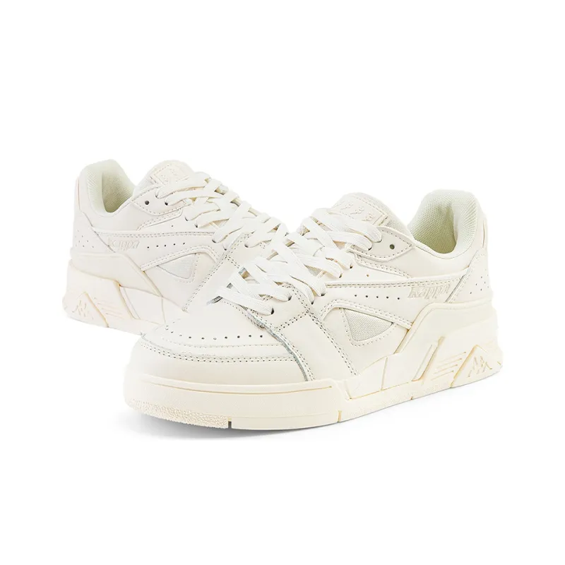 Kappa Wear-Resistant Low-Top Skateboard Shoes Unisex Winter White-3