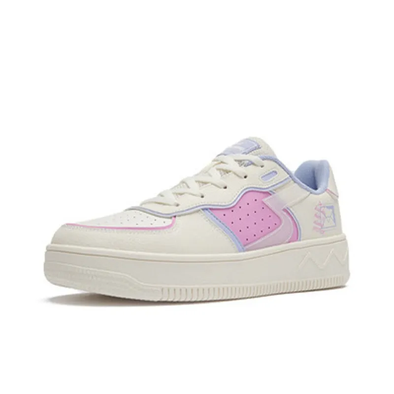 361° Low Top Skateboard Shoes Women's White Purple-1