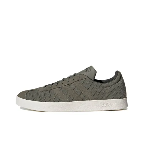 Adidas Neo VL Court 2.0 Skateboard Shoes Women's Low-Top Army Green