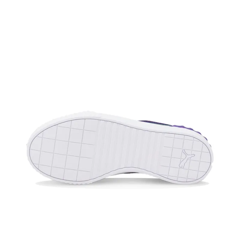 PUMA Caracal Lift Shadow Anti-Slip Wear-Resistant Low-Top Skateboard Shoes Women's Black Purple Blue-4