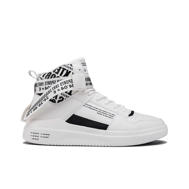 XTEP Slip-Resistant Cushioning Wear-Resistant High-Top Skateboard Shoes Men's-1