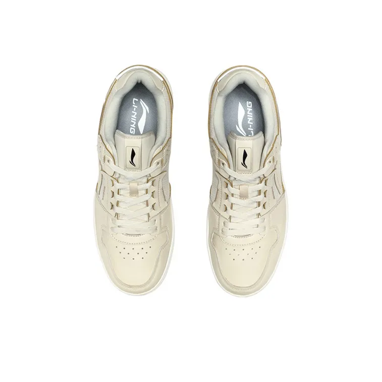 LiNing Tianji Anti Slip Wear Resistant Low Top Skateboard Shoes Men's Rabbit Fur Gray-3
