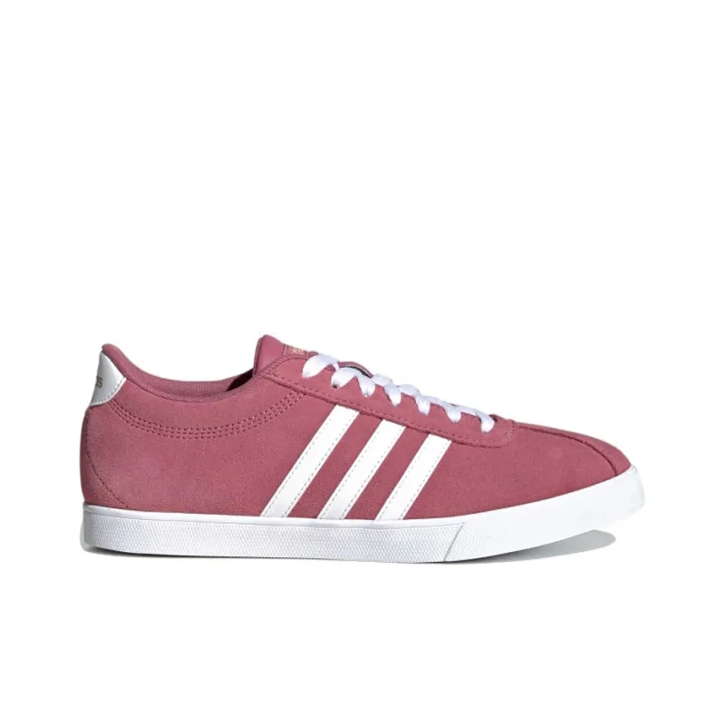 Adidas Neo Courtset Slip Resistant Low Top Skateboard Shoes Women's Brick Red-1