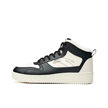 Anta Life Collection Coverage Warm Slip Resistant Mid Top Skateboard Shoes Men's White Black