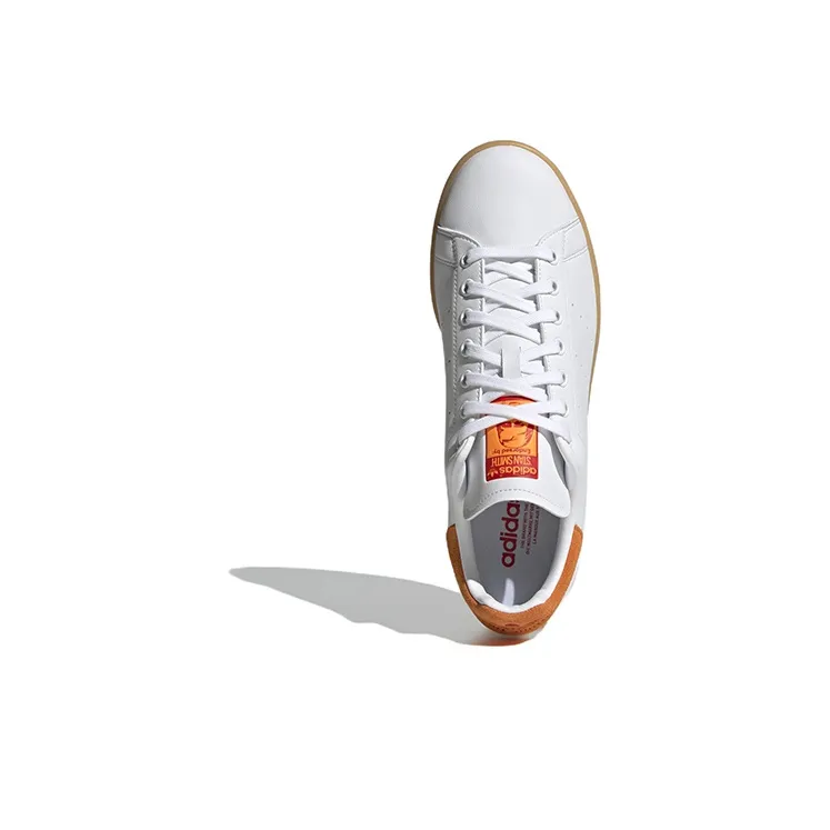 Adidas Stan Smith White Orange Gum-4