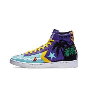 Pro Leather Chinatown Market X Converse High 'Lakers Championship Jacket'