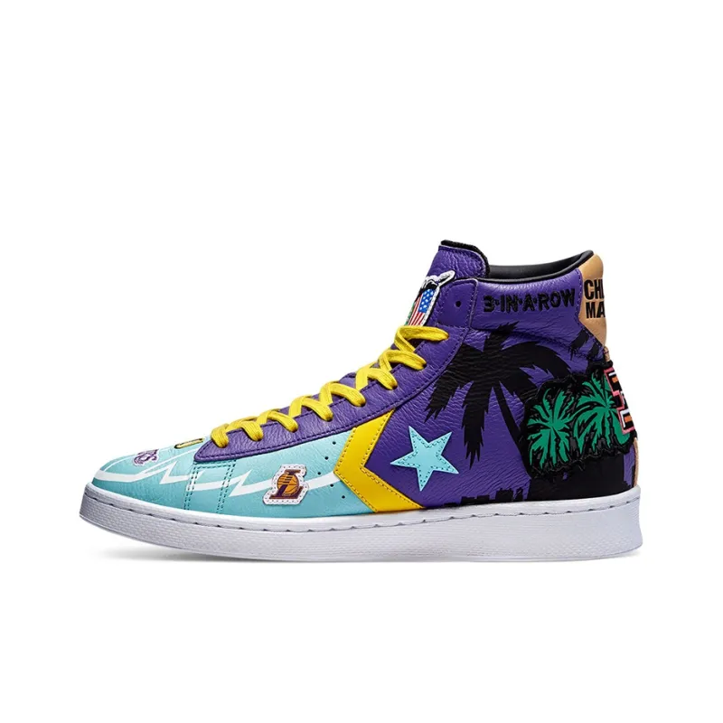 Converse Chinatown Market X Pro Leather High 'Lakers Championship Jacket'-0
