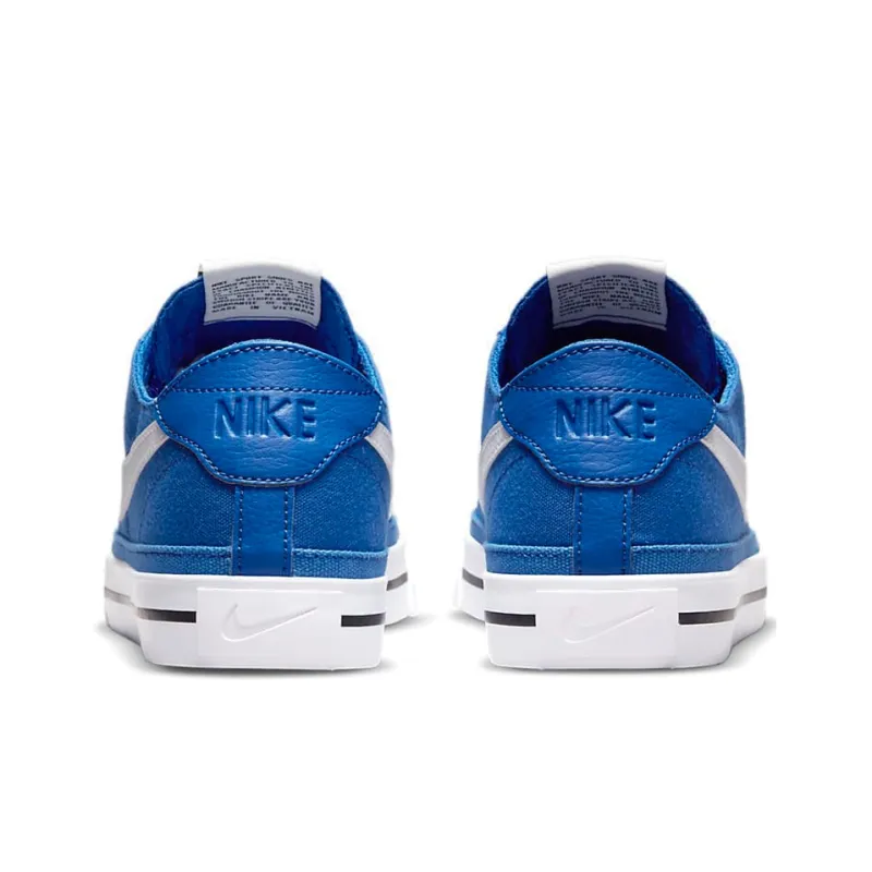 Nike Court Legacy Canvas Sneakers Blue White-4