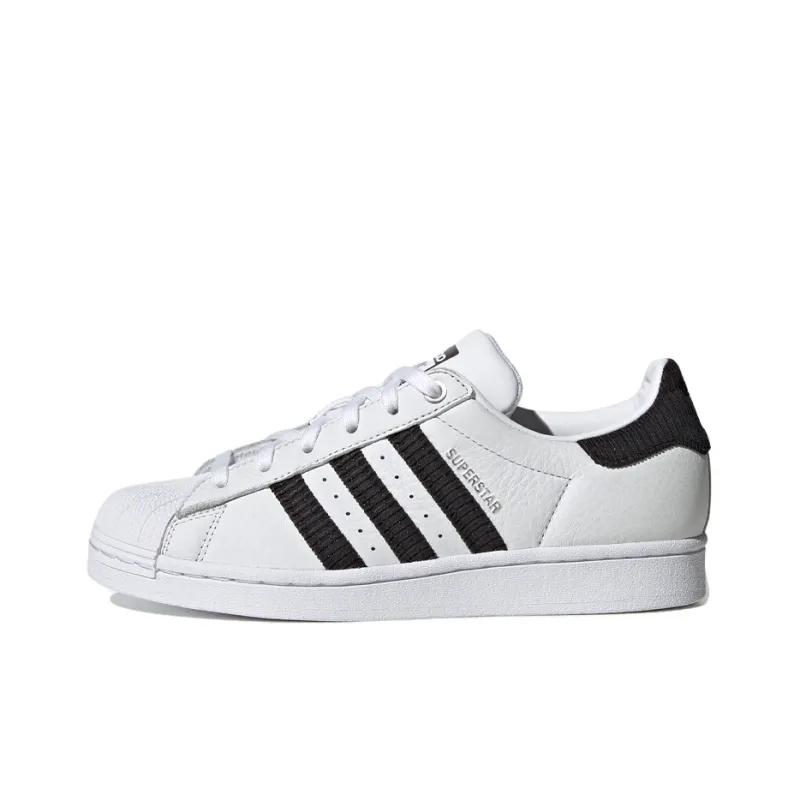Adidas Superstar Black Corduroy Stripes Women's-0