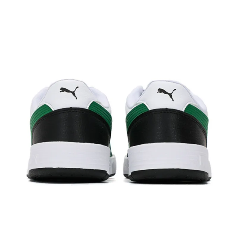 PUMA Caracal Wear resistant Lightweight Low Tops Casual Skateboarding Shoes Unisex White Green-4