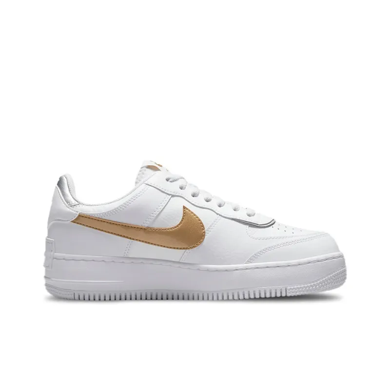 Nike Air Force 1 Low Shadow White Gold Women's-1