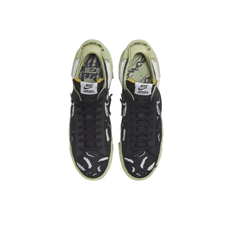 Nike Blazer Low Acronym Black Olive Aura-3
