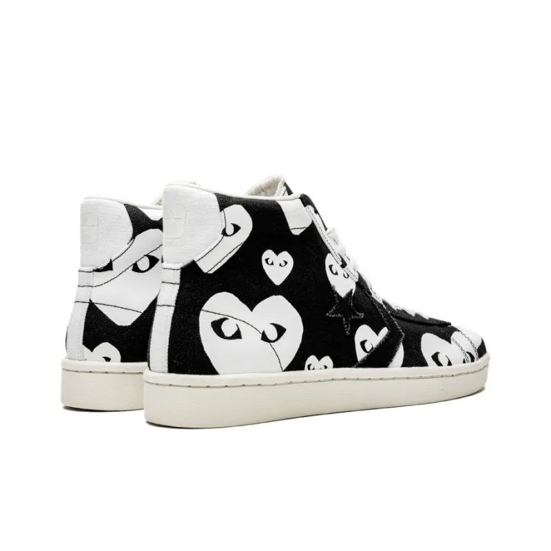 Converse Comme Des Garçons X Pro Leather 'Black White'-3