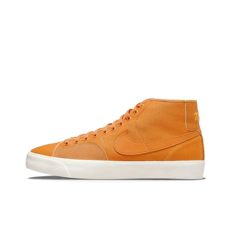 Nike Sb Blazer Court Mid Premium Light Curry-0