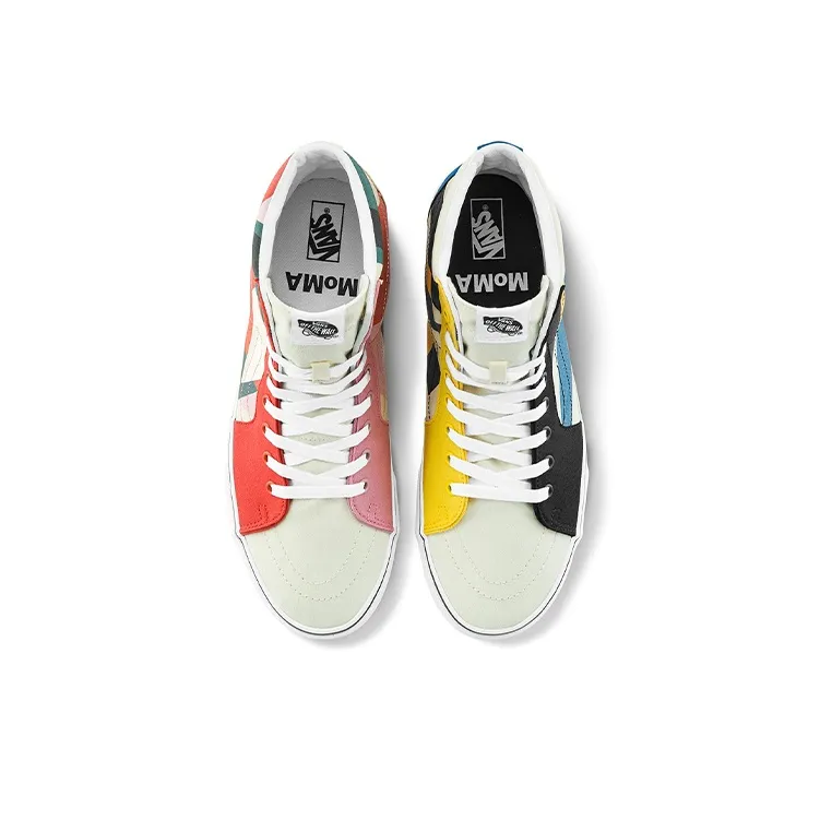 Vans MoMA X SK8 Hi Liubov Popova 'Creamyellow Black Pink'-3