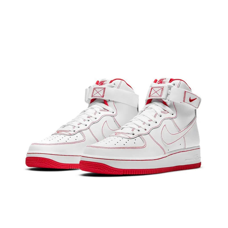 Nike Air Force 1 High '07 White University Red-2