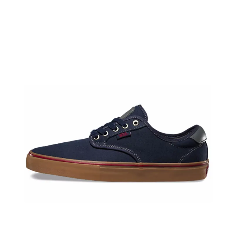 Vans Chima Ferguson Pro Anti-Slip And Wear-Resistant Lightweight Low-Top Skateboard Shoes Women's Navy Blue-0