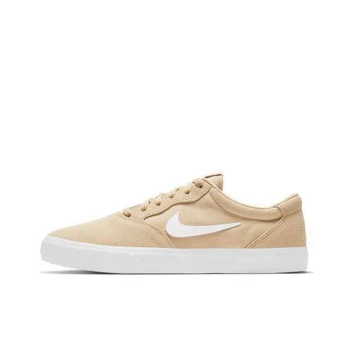 Nike SB Chron Skateboard Shoes Unisex Low-Top Wheat Yellow/Wheat Yellow/White