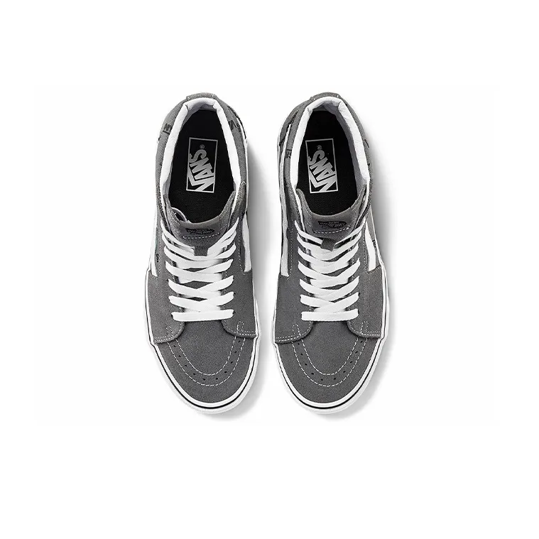 Vans Unisex SK8 High Top Sneakers Grey Gray-3