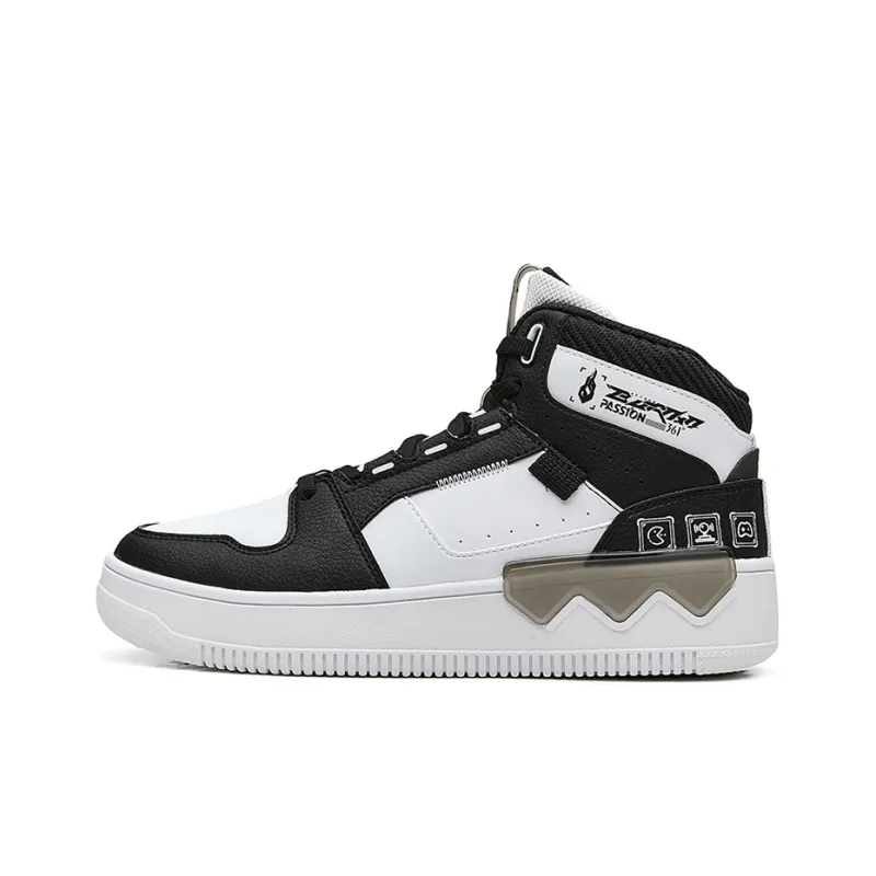 361° Thermal High Top Skateboard Shoes Women's White Black-0