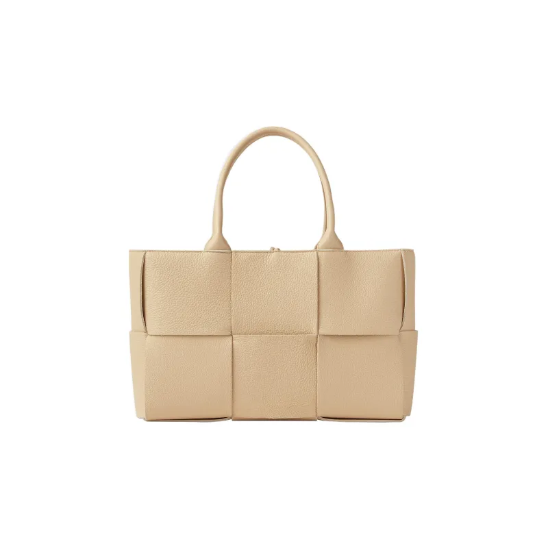 Bottega Veneta ARCO Calfskin Tote Bag, Single Shoulder Crossbody Handbag Small Size Women's Almond-2