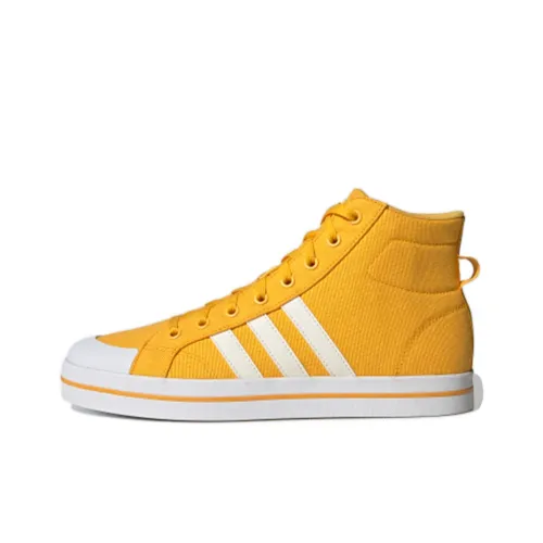 Adidas Neo Bravada Skateboard Shoes Men Mid-Top Yellow/White