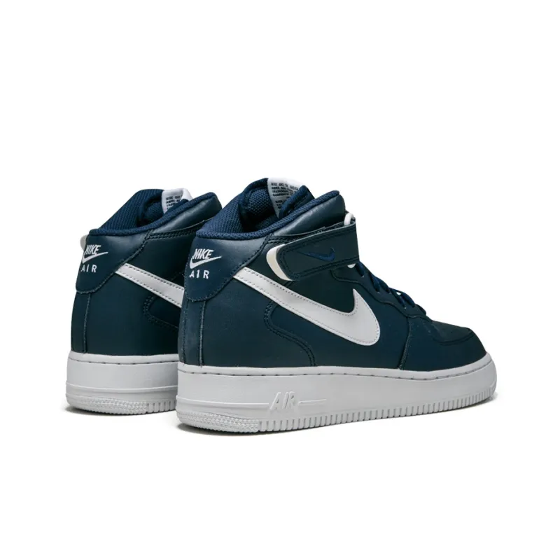 Nike Air Force 1 Mid Midnight Navy White-3