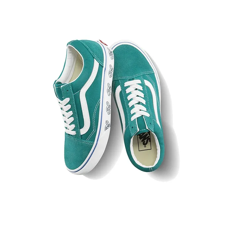 Vans Sidewall Print Old Skool Blue-3