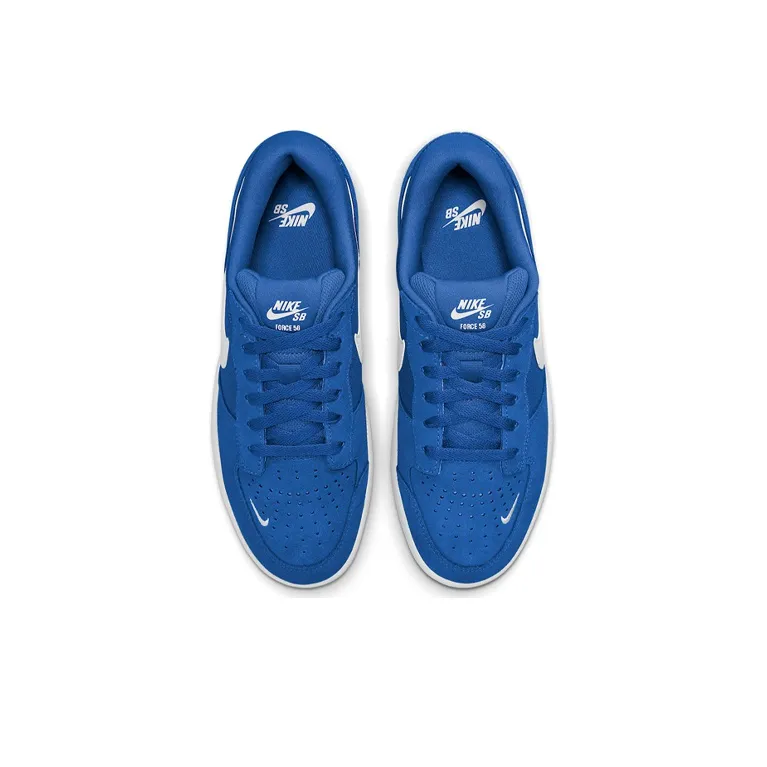 Nike Sb Force 58 Royal Blue White-2