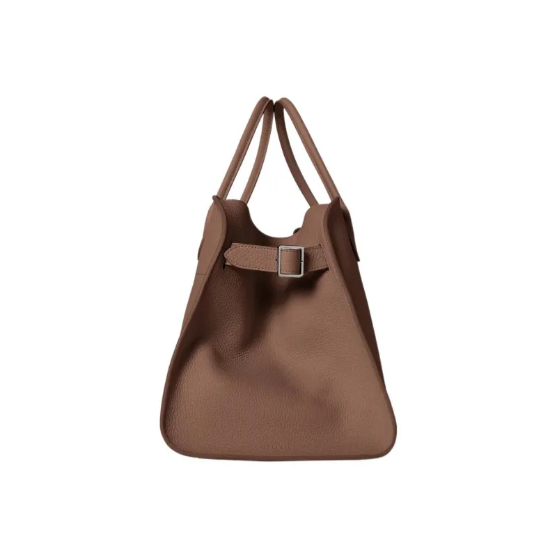 THE ROW Margau Grained Calfskin Tote Bag Shopping Bag Handbag Women's Taupe-2