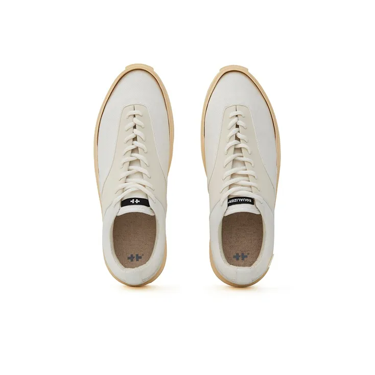 EQLZ EQUALIZER Fault 22 Low Slip Resistant, Abrasion Resistant, Lightweight Low Top Skateboard Shoes Unisex Heron White-3