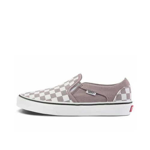 Vans Asher Skateboard Shoes Women's Low-Top Gray/White