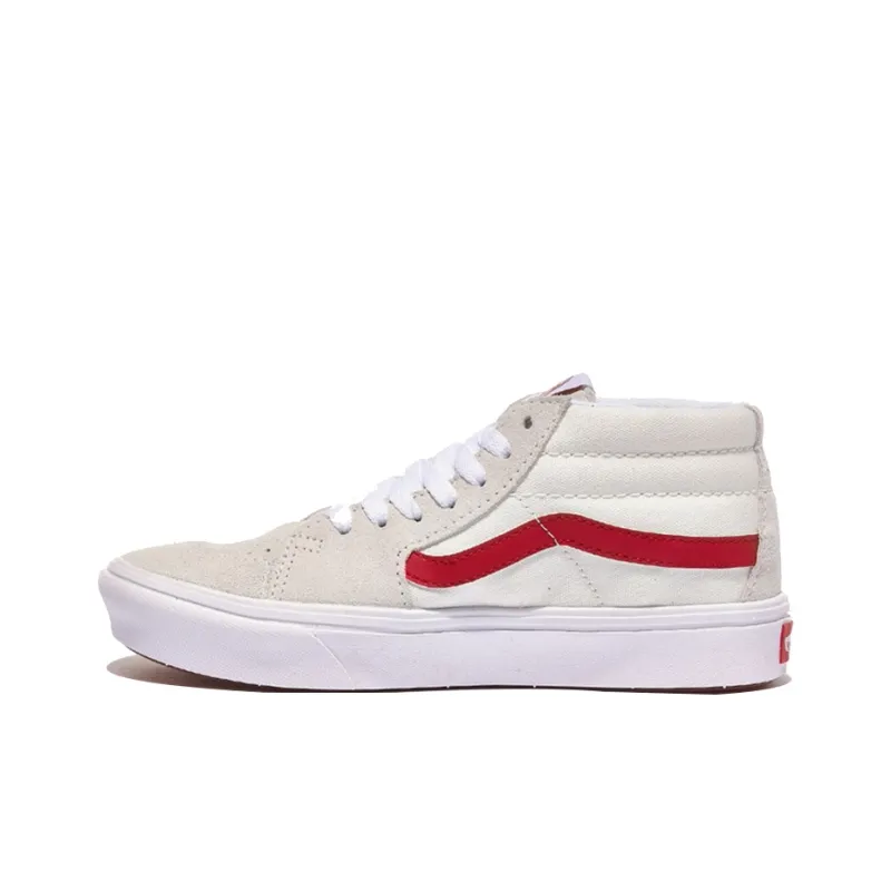 Vans SK8 Mid Beige/Red-0