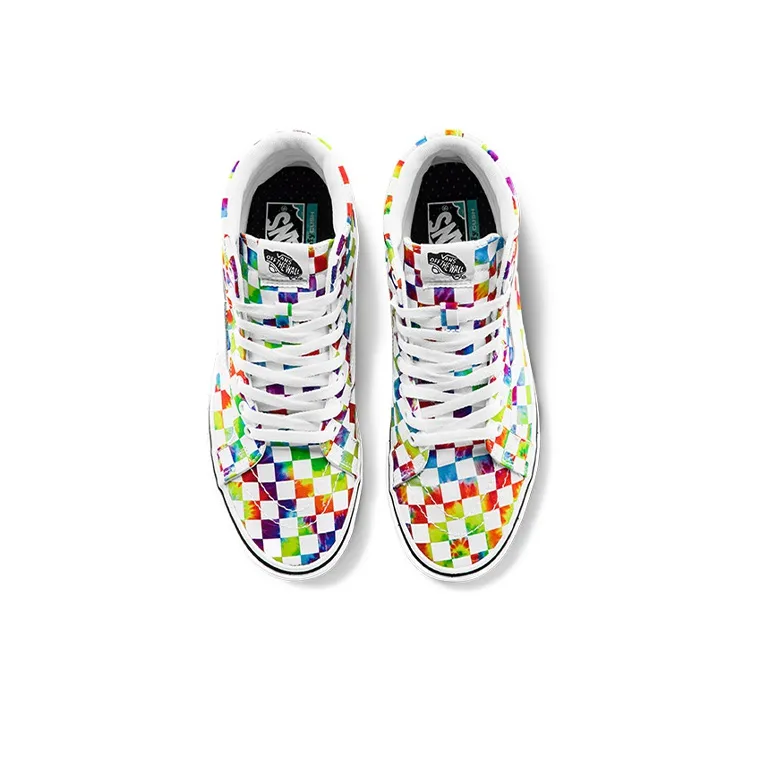 Vans ComfyCush Sk8 Hi Tie Dye Checkerboard-3