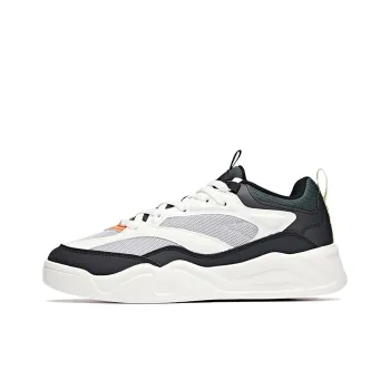 Anta Skywalker Collection Cushioning Anti-Slip And Wear-Resistant Low-Top Skateboard Shoes Men's Black White Gray