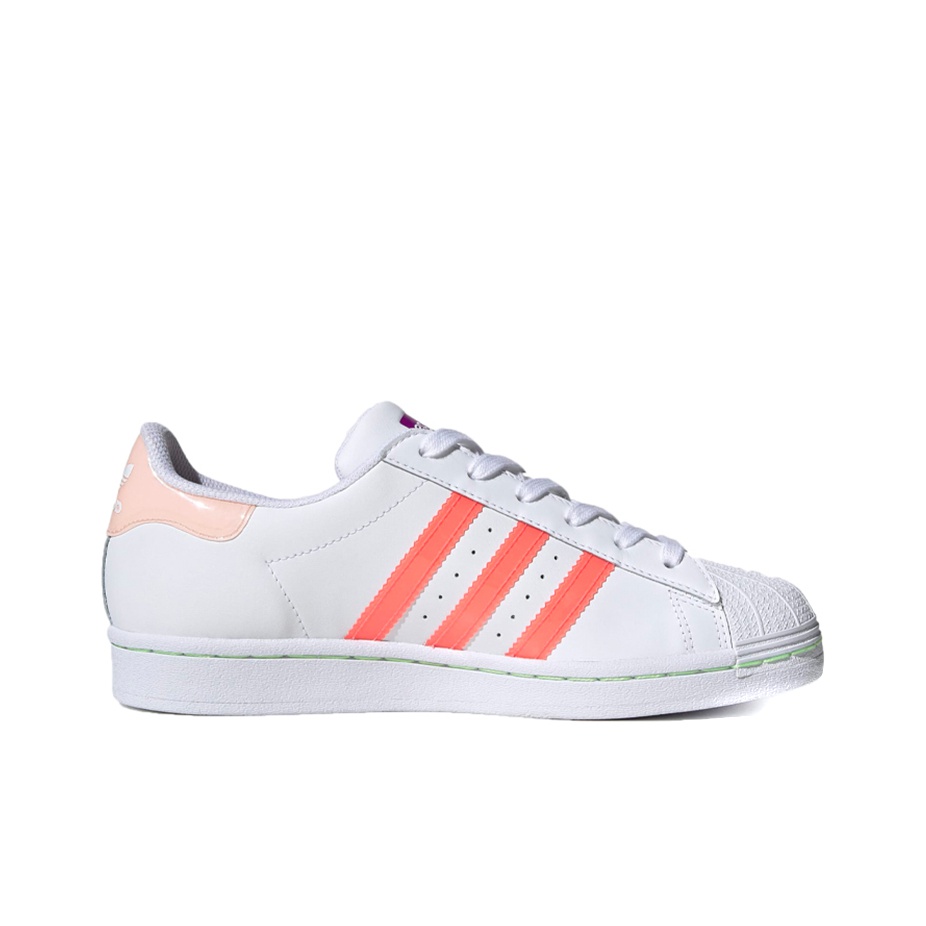adidas★SUPERSTAR W★CLOUD WHITE/SIGNAL PINK/SHOCK PURPLE Adidas Originals Superstar White Signal Pink Shock Purple