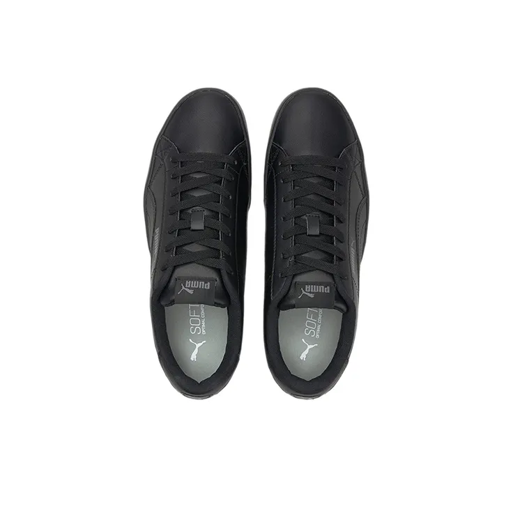 PUMA Unisex Smash Vulc V3 Low Top Sneakers Black-2