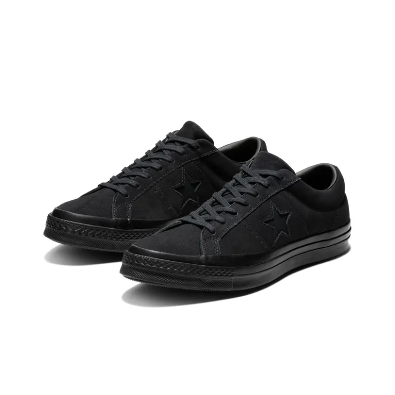 Converse One Star Low Triple Black-2