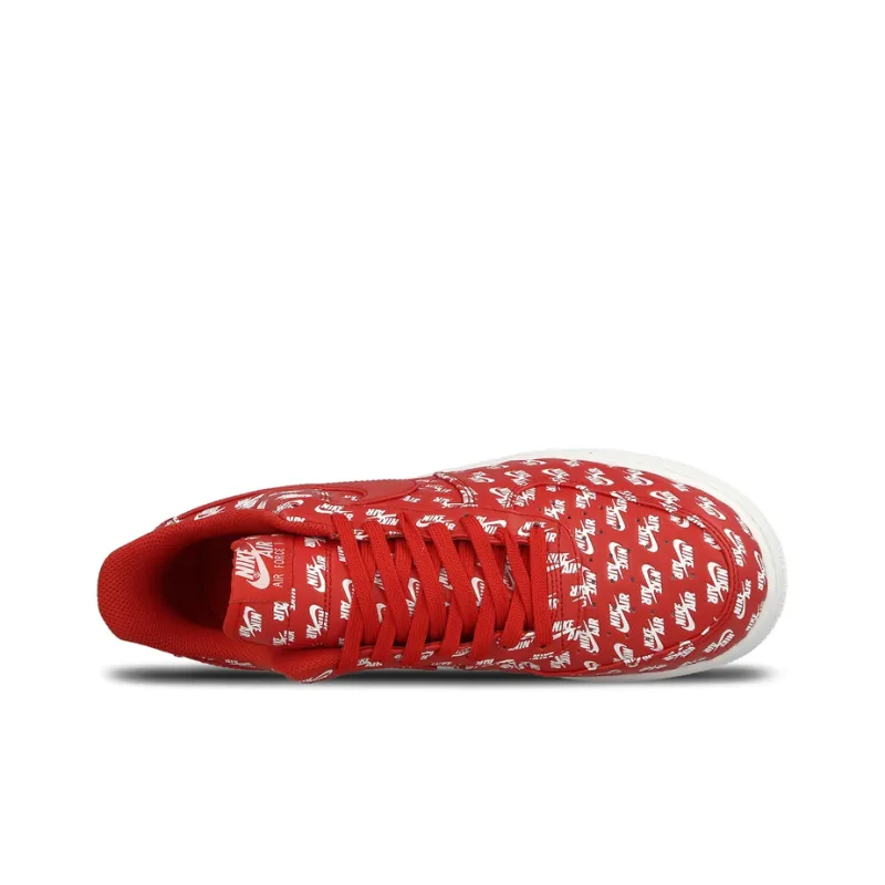 Nike Air Force 1 Low All Over Logo Red-4