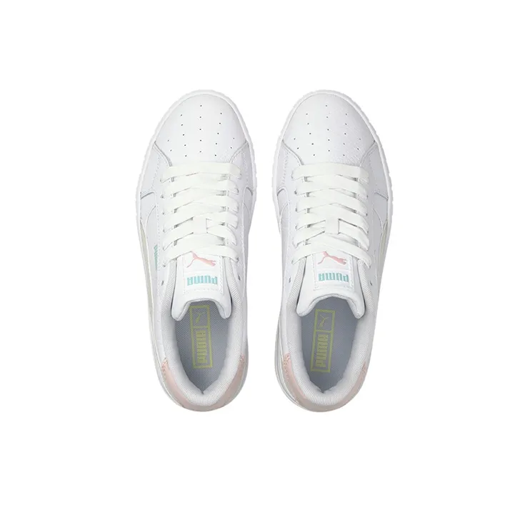 PUMA Cali Star Cushioned Wear-Resistant Slip-Resistant Low-Top Skateboard Shoes Women's White Gray Pink-2